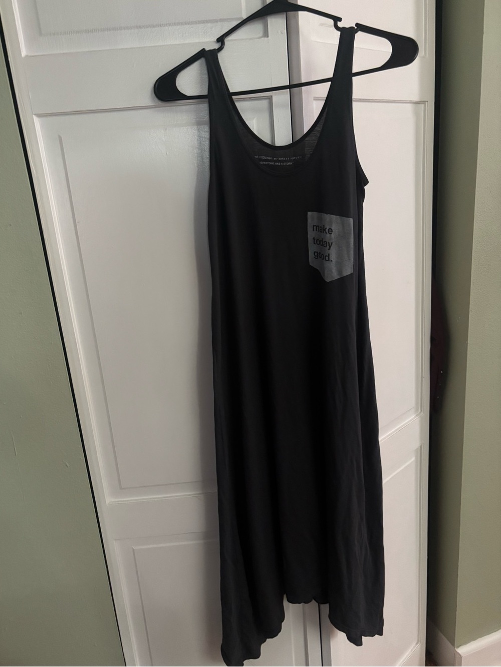 good hYOUman Black Graphic Tank with Inner Text